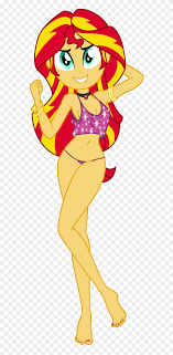 Maybe i can include them in my equestria girls: Ampersandxyz Barefoot Belly Button Bracelet Braless Sunset Shimmer Belly Dancer Free Transparent Png Clipart Images Download