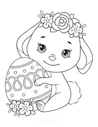 How to draw a cartoon bunny rabbit easy and how to draw a easter basket easy. 100 Easter Coloring Pages For Kids Free Printables