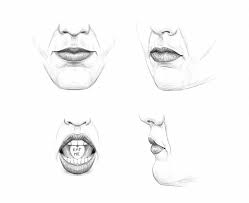 This tutorial shows the technique to draw easy and fast the (female) lips. How To Draw Lips Male Female Smiling From The Side