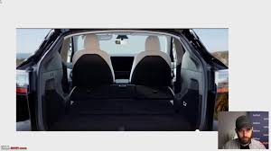 Each second row seat folds flat independently, creating flexible storage for skis, furniture, luggage and more. Tesla Model Y 7 Seater Standard Range Options Unveiled Team Bhp