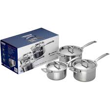 Shop with afterpay on eligible items. Le Creuset 3 Ply Stainless Steel 3 Piece Saucepan Set Chef S Complements
