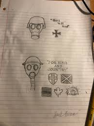 After the examination of the gas mask cases the gas masks came in three different sizes: Sketch I Made Of German And British Imperial Gas Masks And Helmets Went For A Semi Cartoonish Style Thegreatwarchannel