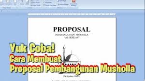 Check spelling or type a new query. Cara Membuat Proposal Pembangunan Musholla Masjid Free File Youtube