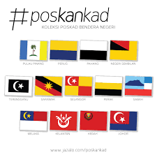 Tanah kuning itu maksudnya d.y.m.m. Poskankad Malaysian States Federal Territories Flag Postcard Poskad Bendera Negeri Wilayah Persekutuan Malaysia Lazada