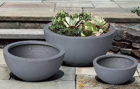 Check spelling or type a new query. Modern Round Outdoor Indoor Concrete Planter Industrial Outdoor Pots And Planters By Kasa Modern Houzz