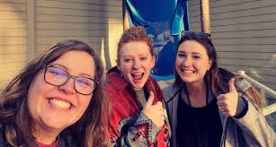 Three Girls and a Couple of Goats