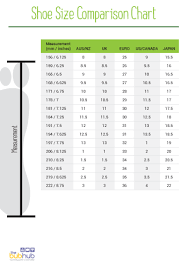 Shoe Size Comparison Chart Printable Bub Hub