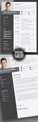 new simple, clean cv / resume templates