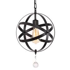 Do you have a sconce or ceiling light fixture but no electrical receptacle for it? Kingmi Plug In Industrial Metal Pendant Light With 16 4 Ft Hanging Cord And Dimmable On Off Switch Vintage Metal Spherical Lantern Chandelier Ceiling Light Fixture