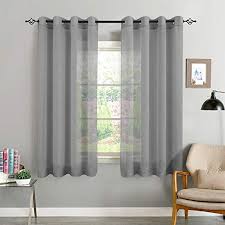 2 schwere vorhänge ca295cm lang. Amazon De Topick Grau Kurze Gardinen Vorhang Fur Wohnzimmer Transparent Mit Osen Osenscha Gardinen Wohnzimmer Gardinen Wohnzimmer Modern Gardinen Schlafzimmer
