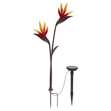 Bird Of Paradise Home Depot Trendscape Solar Led Bronze Twin Head Bird Of Paradise Path Light Gx 2476 Twin The Home Depot Solar Path Lights Path Lights Solar Led