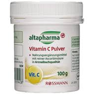 Vitamin c, auch als ascorbinsäure bekannt, ist ein wasserlösliches und das bekannteste vitamin. Altapharma Vitamin C Pulver Online Kaufen Rossmann De
