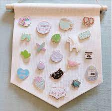 Enamel Pin Display Pin Banner Pin Board Blank Canvas Banner Etsy Enamel Pin Display Pins Badge Display Disney Pin Display
