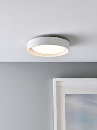 Uno 250mm 1 Light Flush Mount In White Flush Mount Ceiling Lights White Flush Mount Light Modern Flush Mount Lighting