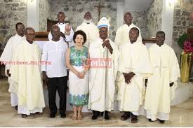 Rev father raphael egwu ndi oma : Nduom Builds Holy Family Church And Dedicates It To God