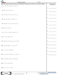 What do mean, median, and mode measure? Mean Median Mode Range Worksheets Free Distance Learning Worksheets And More Commoncoresheets
