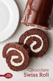 Chocolate Swiss Roll Recipe Chocolate Roll Cake Jelly Roll Cake Cake Roll Recipes