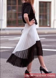 Black And White Pleated Skirt Outfit 25 Women Outfits Summer Skirts In 2020 Pleated Skirt Outfit Casual Skirt Outfits Skirt Outfits