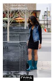 The Emma Mid In Teal Is Such A Great Rain Boot It S Colorful It S Comfortable And It S Cute Plus For Every Pair Of Boots Sold Roma Will Donate A Brand New