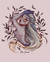 ✦THE SIREN ✦ The #Siren, who has irresistibly beautiful singing voice, is  one of my favourite mythical characters in “the Fabulous creatures”  collection that I would like to introduce to everyone. Different