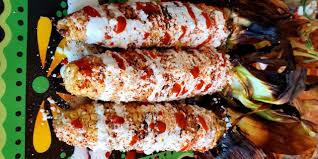 Used fresh hatch green chile rather than bell peppers and added some taco seasoning. Elotes Grilled Mexican Street Corn Recipe Grillgirl