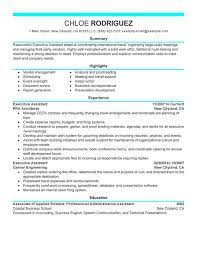 Resume Format Executive Assistant Assistant Executive Format Resume Resumefor Administrative Assistant Resume Resume Examples Resume Objective Examples
