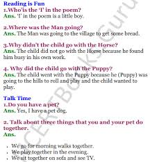 Nice people rhyme 2nd class english rhymes ap state english rhymes. Pdf Ncert Solutions For Class 3 English Unit 7 Poem Puppy And I
