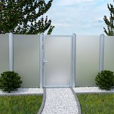 Sichtschutz für den garten oder den balkon aus holz reagiert auf witterungseinflüsse und verändert mit der zeit seine oberfläche. Tor Sichtschutz Glaszaun Ambiente Satiniert Alu