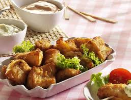 Kibbeling Niederlandischer Fisch Fritter Das Rezept Rezept Rezepte Kibbeling Rezept Lebensmittel Essen
