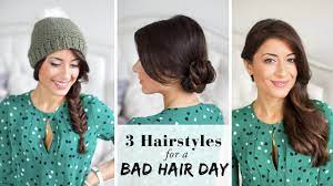 We selected 12 easy hairstyles that will hopefully give you a few more minutes in bed and make you go from frumpy to fabulous. 3 Hairstyles For A Bad Hair Day Youtube