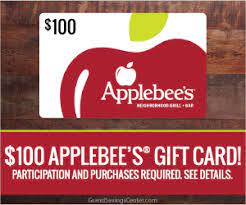 Buy applebees discounted gift cards and save up to 35% at giftcardspread. Free 100 Applebee S Gift Card