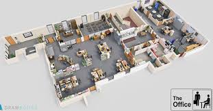 Nbc The Office Nail Art Cool 3d Tv Show Floor Plans Of Your Favorite Tv Offices The Office Show Office Memes The Office