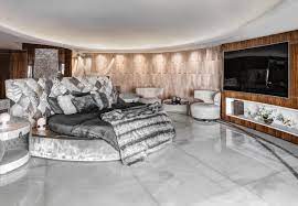 Seaside Mumbai Residence Stands Out With Rounded Walls And Luxurious Materials Interior Design Firms Interior Design Apartment Design