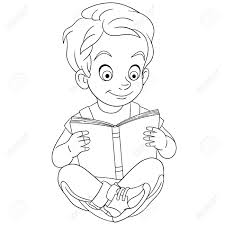 Feel free to print and color from the best 39+ go coloring pages at getcolorings.com. Coloring Page Coloring Picture Of Cartoon Boy Reading Childish Royalty Free Cliparts Vectors And Stock Illustration Image 135088586