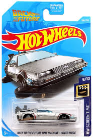 Shop for the latest cars, tracks, gift sets, dvds, accessories and join the 2021 hot wheels collector club and get access to our most premium diecast cars, insider content and exclusive sneak peeks! Hot Wheels Back To The Future Hw Screen Time Time Machine Hover Mode 164 Die Cast Car 910 Mattel Toys Toywiz