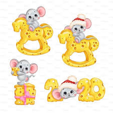 Watercolor Christmas New Year 2020 Mouse Clipart Winter Png Image 3 Detskie Novogodnie Otkrytki Rozhdestvenskie Raskraski Rozhdestvenskie Illyustracii