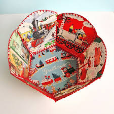Sending some hugs to your special someone when you're miles away from her can make her feel more better. Diy Vintage Christmas Card Bowl My So Called Crafty Life