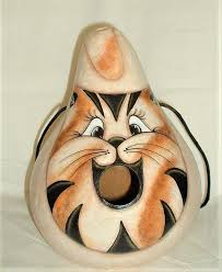 Birdhouse Gourds For Sale Near Me Hand Painted Cat Gourd Birdhouse Painted Gourds Hand Painted Gourds Gourds