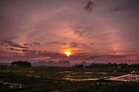  Gambar Pemandangan Alam Asli Sunset Gambar Pemandangan Alam Asli Sunset Gambar Pemandangan Dari Crayon Di Atas Adalah Pemandangan Gambar Matahari Terbenam