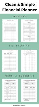 Financial Planner Budget Planner Finance Planner Budget Printable Personal Budget Monthly Budget Binder Saving Tracker Debt Tracker Monthly Budget Financial Budget Financial Planner