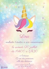 Carte d invitation anniversaire ben ten gratuite a imprimer luxury. Cartes Invitations Anniversaire Licorne 123cartes