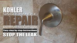 Find project details with a tools and materia. Fix A Leaking Single Handle Bathtub Faucet Kohler Faucet Repair Youtube