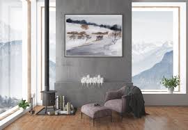Simple photo enhancement, editing, and restoration. Watercolor Landscape And Nature Simple Winter Nature And Tree And Rive By Tanyasergeevart Thehungryjpeg Com