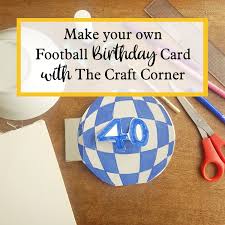 The standard size for sports trading cards is 64mm x 89mm. A Football Birthday Card The Craft Corner Arts And Craft For All