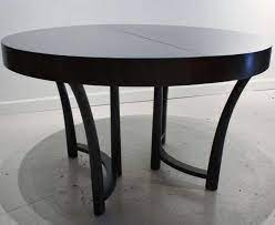 Oak bok round extendable dining table. T H Robsjohn Gibbings Expandable Round Dining Table 1stdibs Com Round Dining Table Dining Table Round Pedestal Dining Table