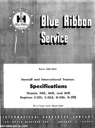 494 khz bfo metal detector. International Harvester 340 460 560 Tractor Service Manual Two Volume Set