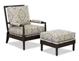 Chairs And Accents Rocco Accent Chair And Ottoman Set With Spool Turned Legs By Klaussner At Sheely S Furniture Appliance Chair And Ottoman Set Chair And Ottoman Upholstered Chairs