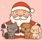 Pet photos with Santa