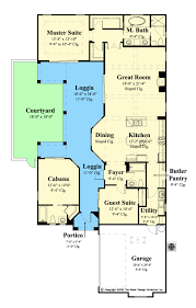 Spanish Style Home Plan With Private