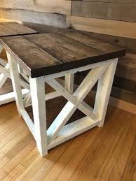 Farmhouse Style End Table Furniture Farmhouse End Tables Rustic End Tables Rustic Furniture